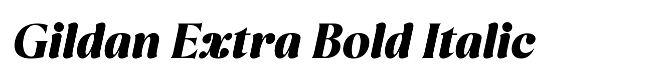 Gildan Extra Bold Italic